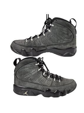 Air Jordan Black Gray Anthracite 9 Retro Sneakers Shoes 2015 Men's 9 1/2